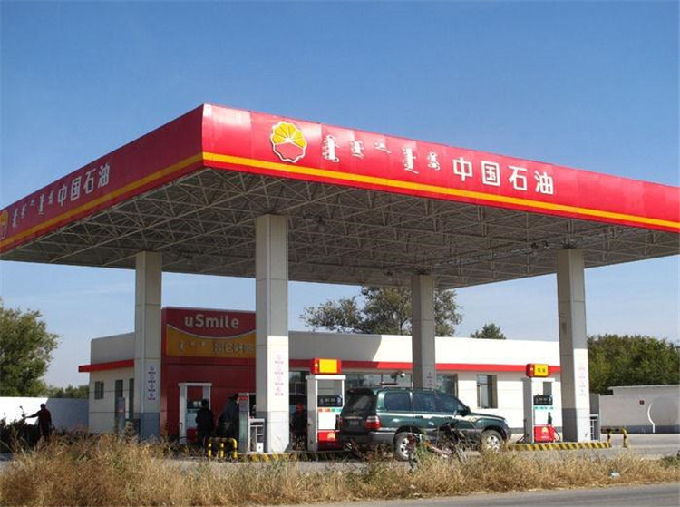 漳州加油站钢结构网架案例1